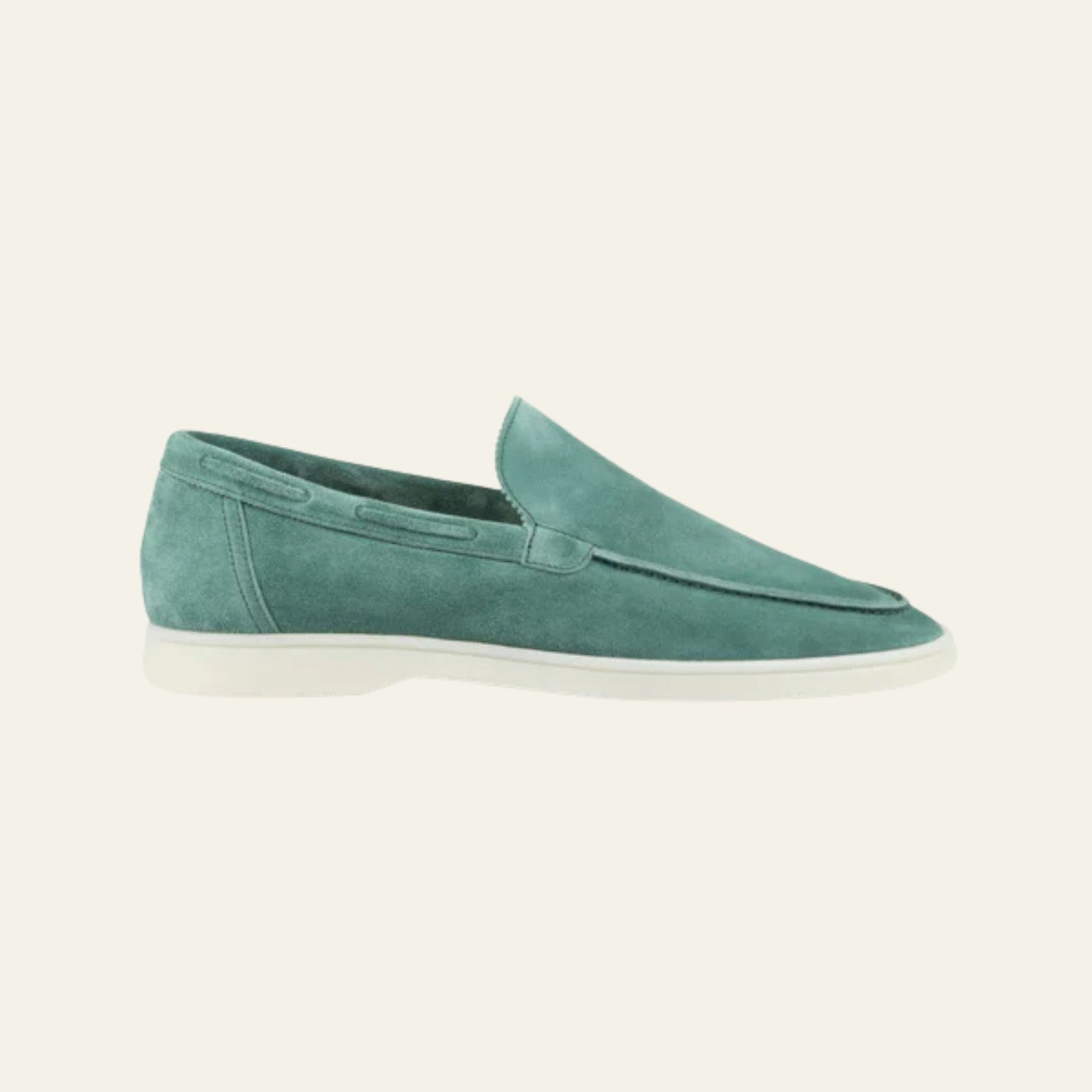 The Amalfi Suede Yacht Loafer in Emerald