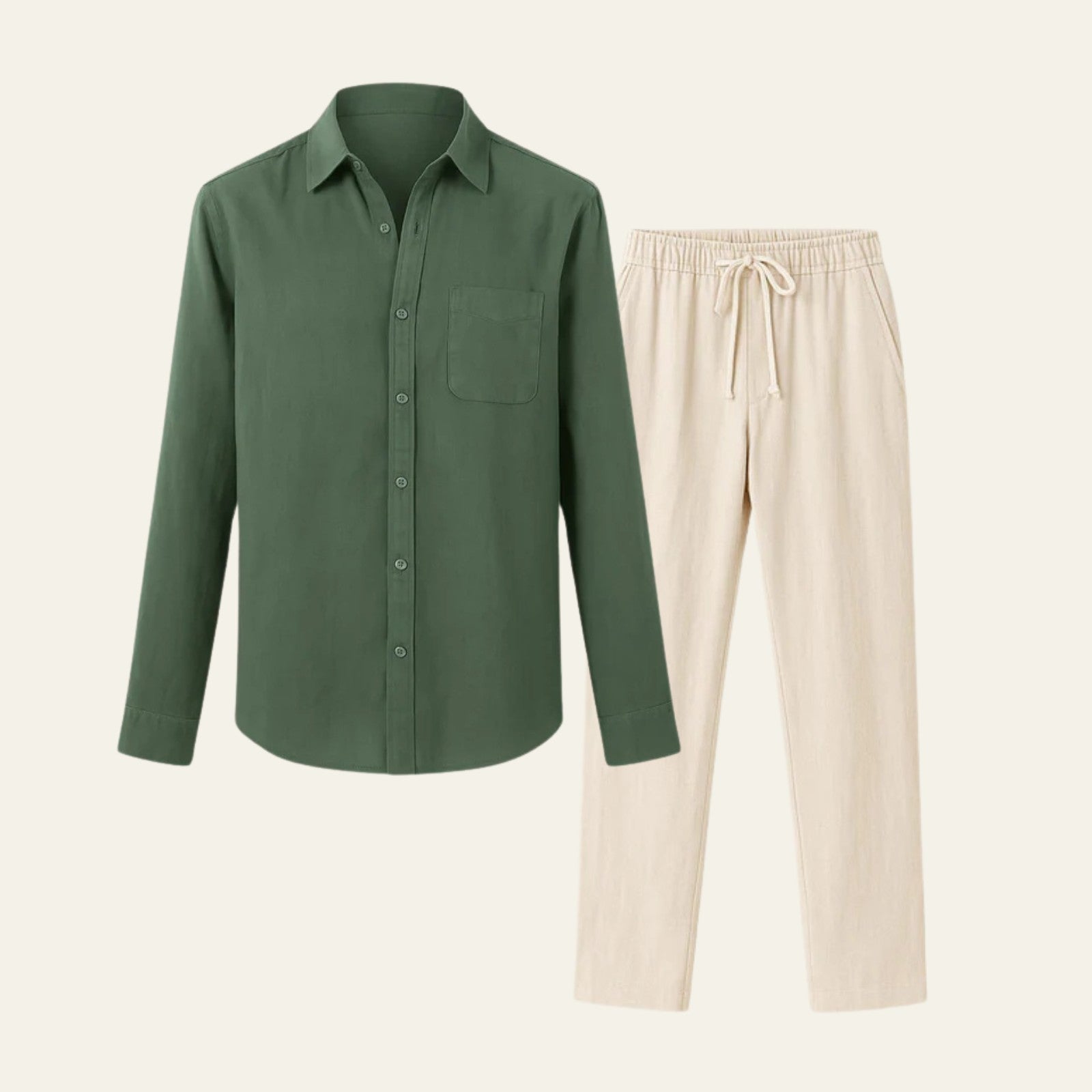 The Marrakech Linen Tailored Trousers Set