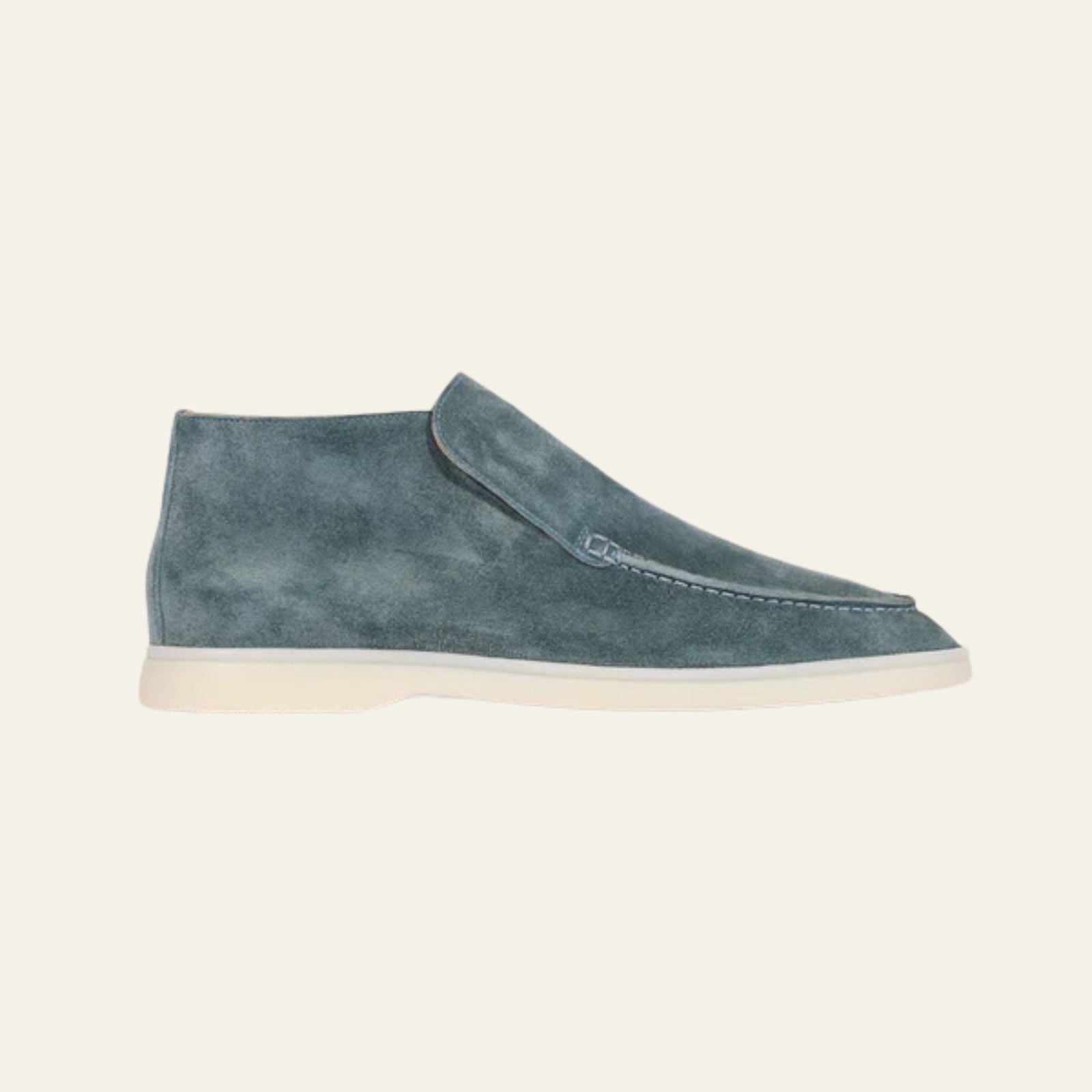 The Como Suede City Loafer in Petrol