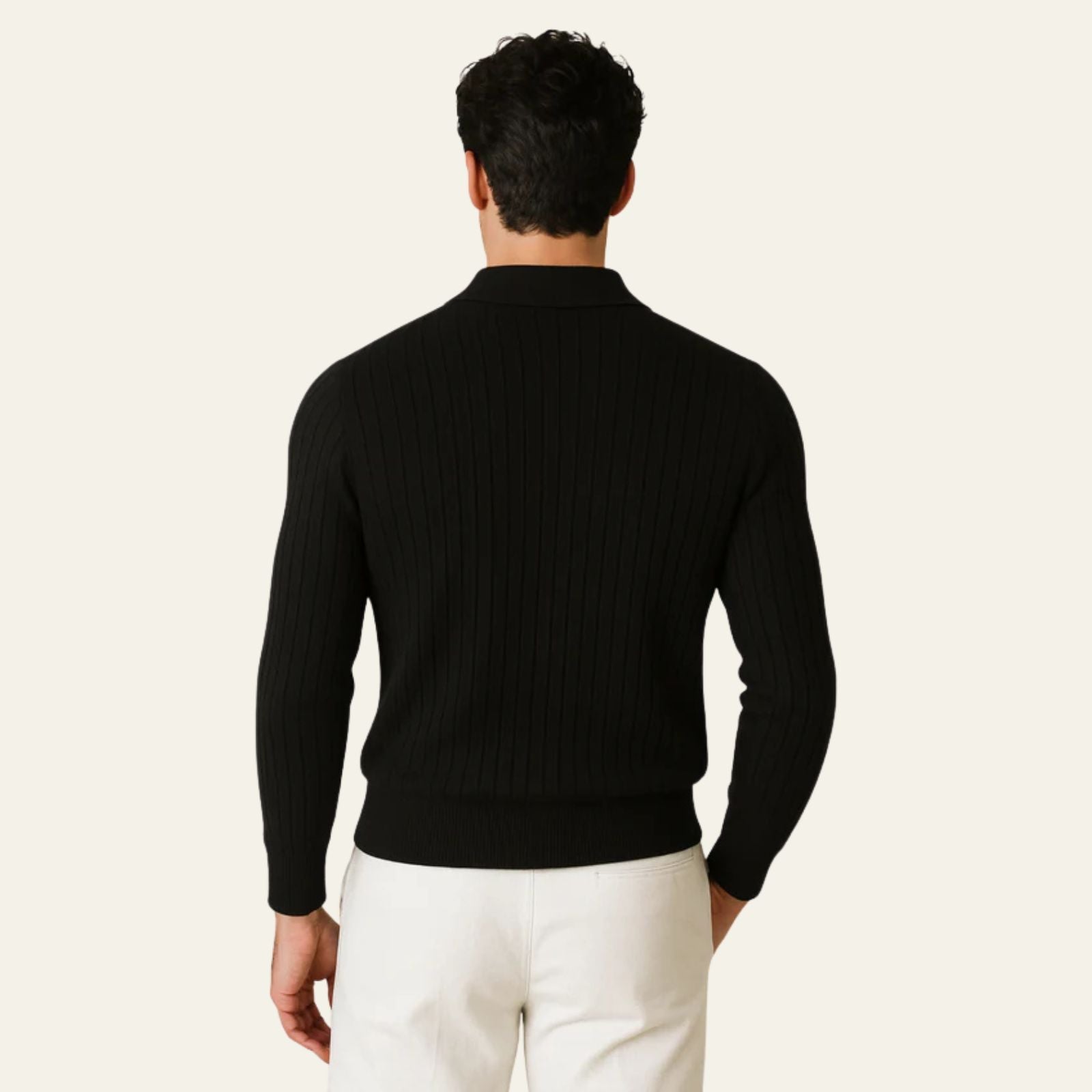 The Stockholm Ribbed Knit Polo