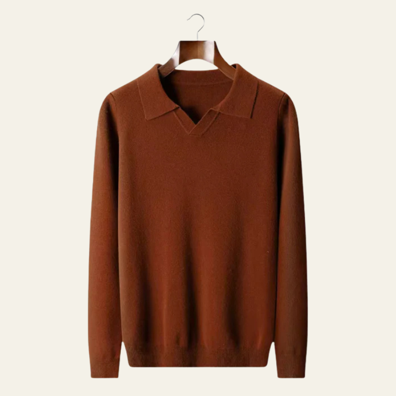 The Verona Merino Polo Sweater