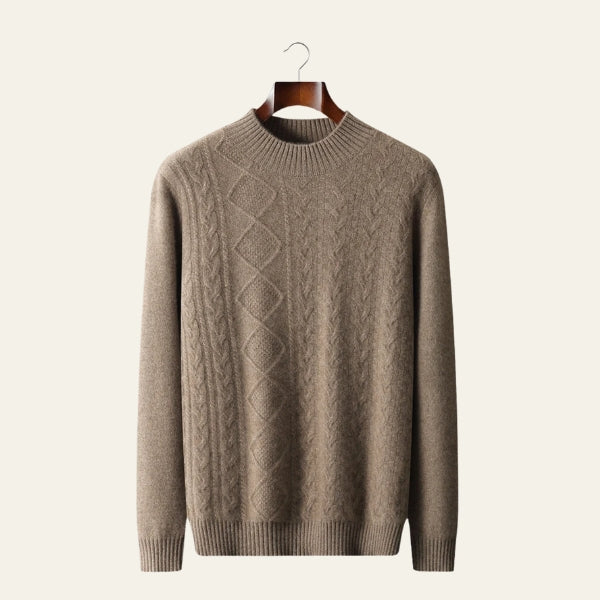 The Amalfi Merino Wool Cable Crew