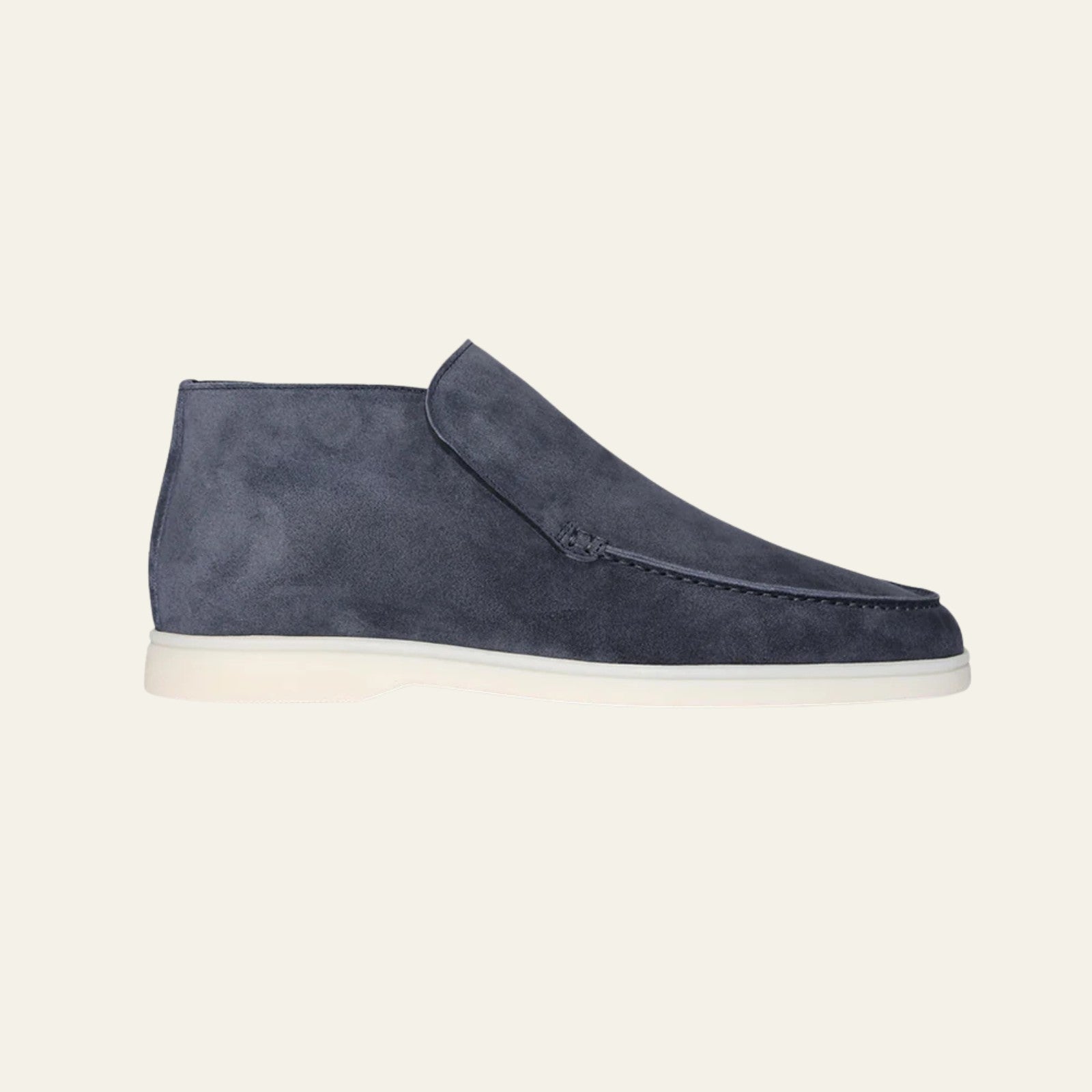 The Belluno Suede City Loafer in Steel Blue