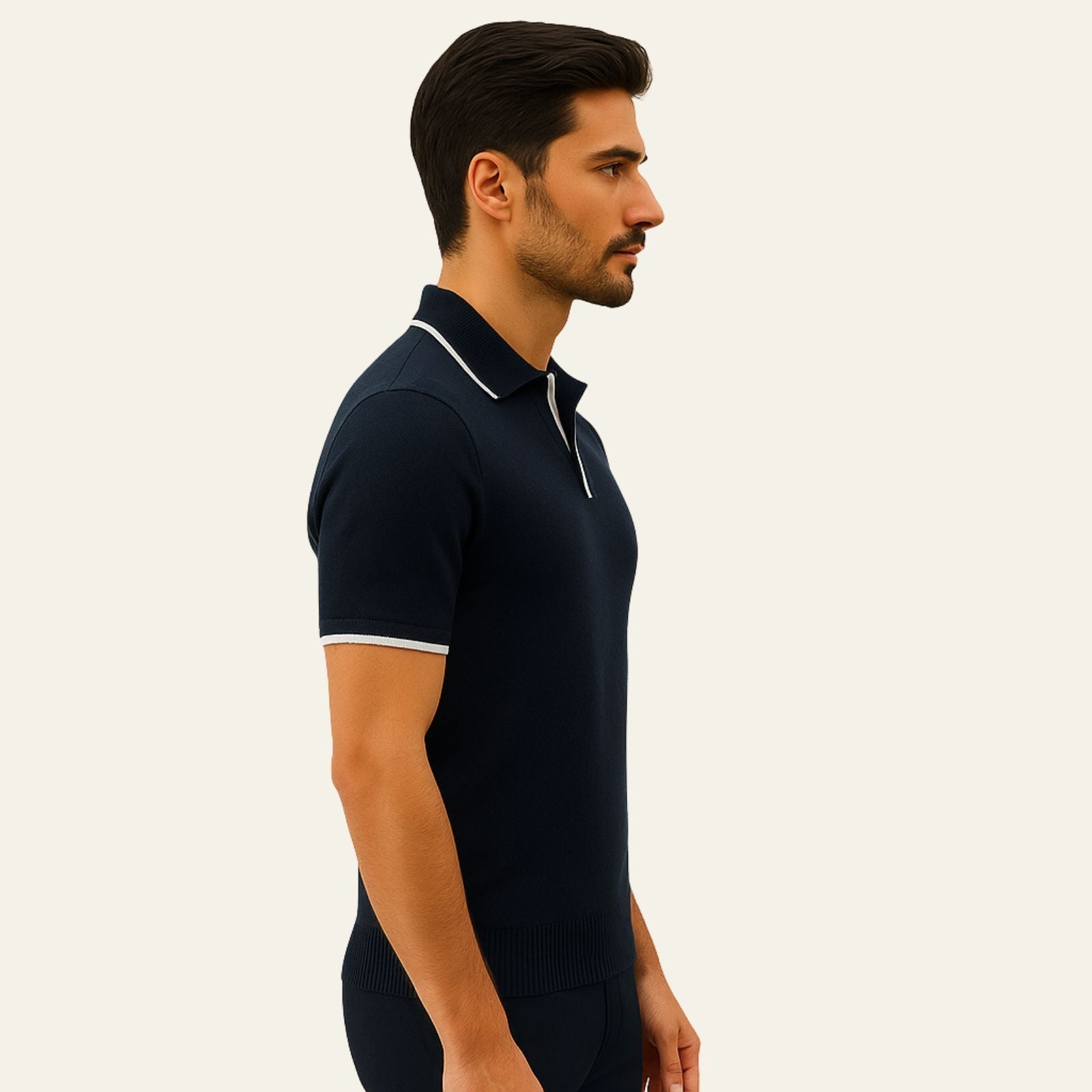 The Riviera Edge Knit Polo