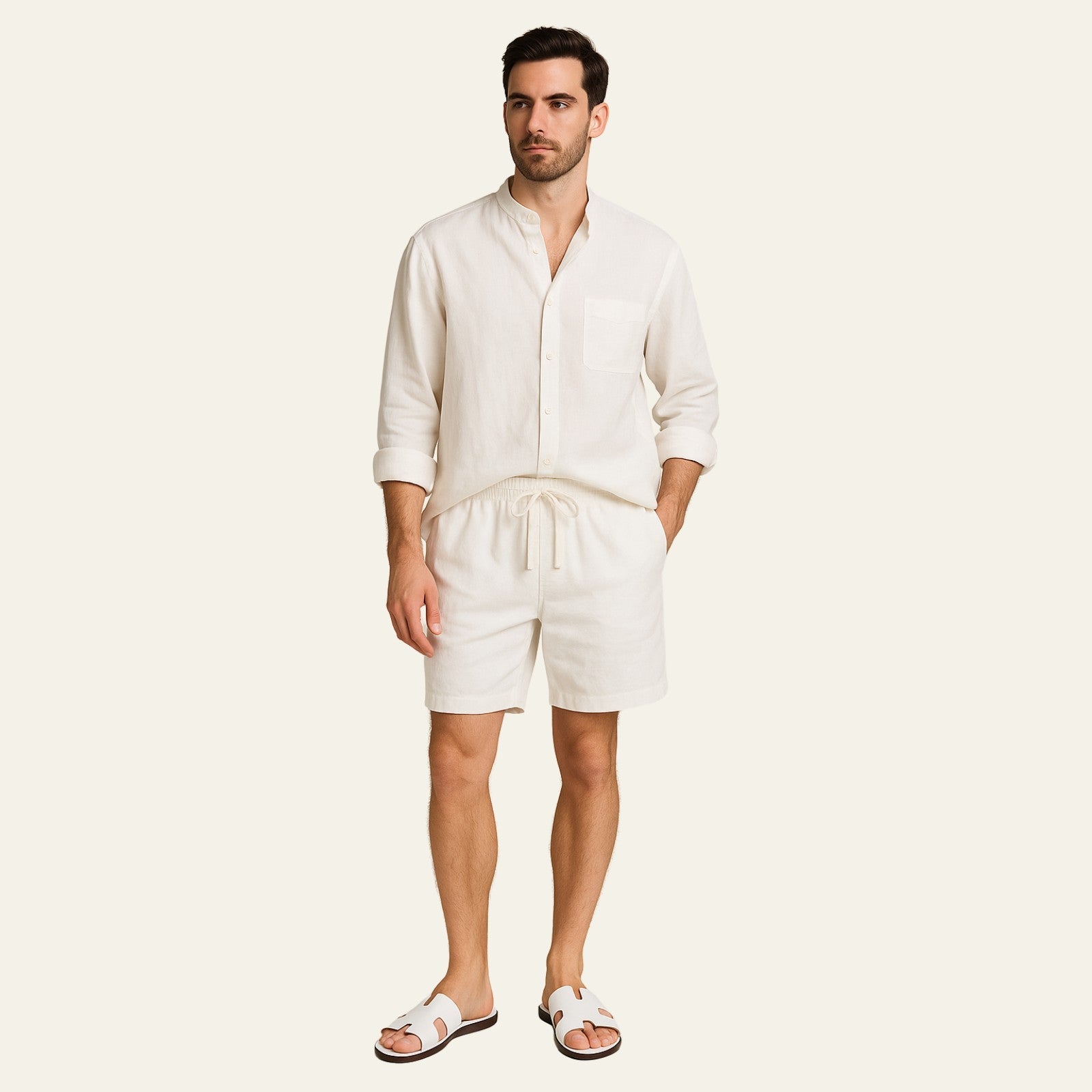 The Casablanca Linen Premium Shorts Set