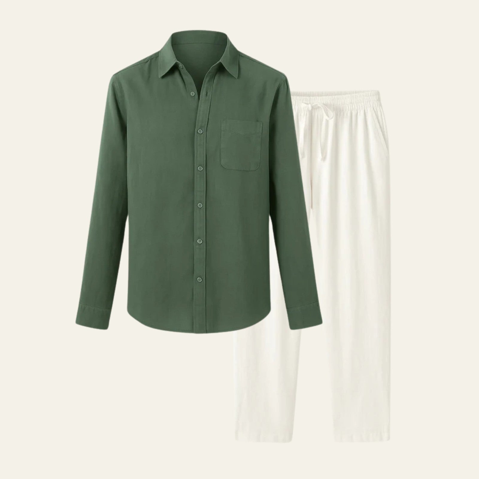 The Kyoto Linen Tailored Pantalon Set