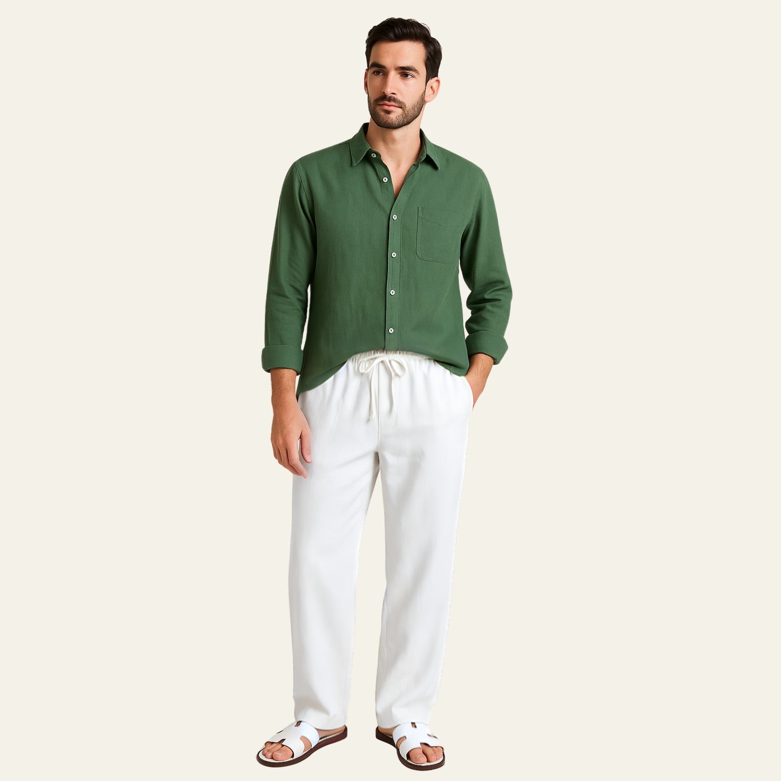 The Kyoto Linen Tailored Pantalon Set