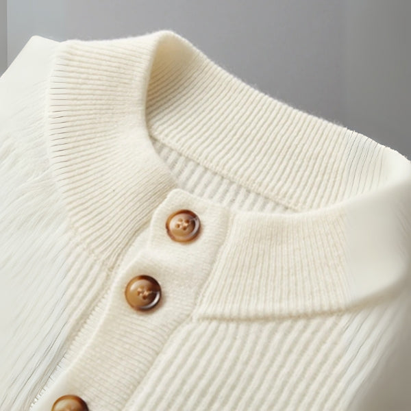 The Cortina Cashmere Button Knit