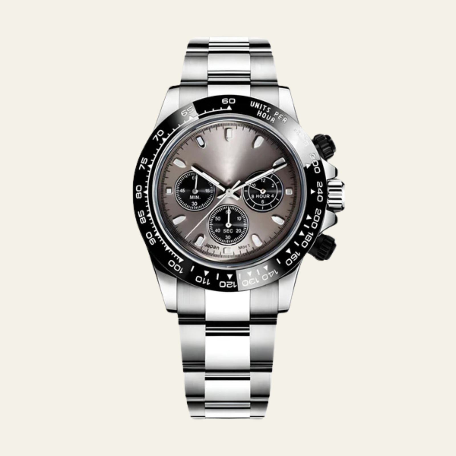 The Geneva Steel Chronograph Watch