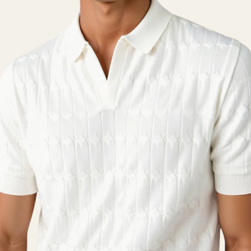 The Amalfi Textured Knit Polo