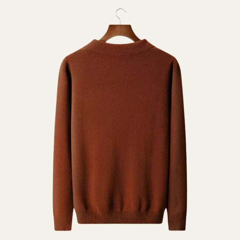 The Verona Merino Polo Sweater