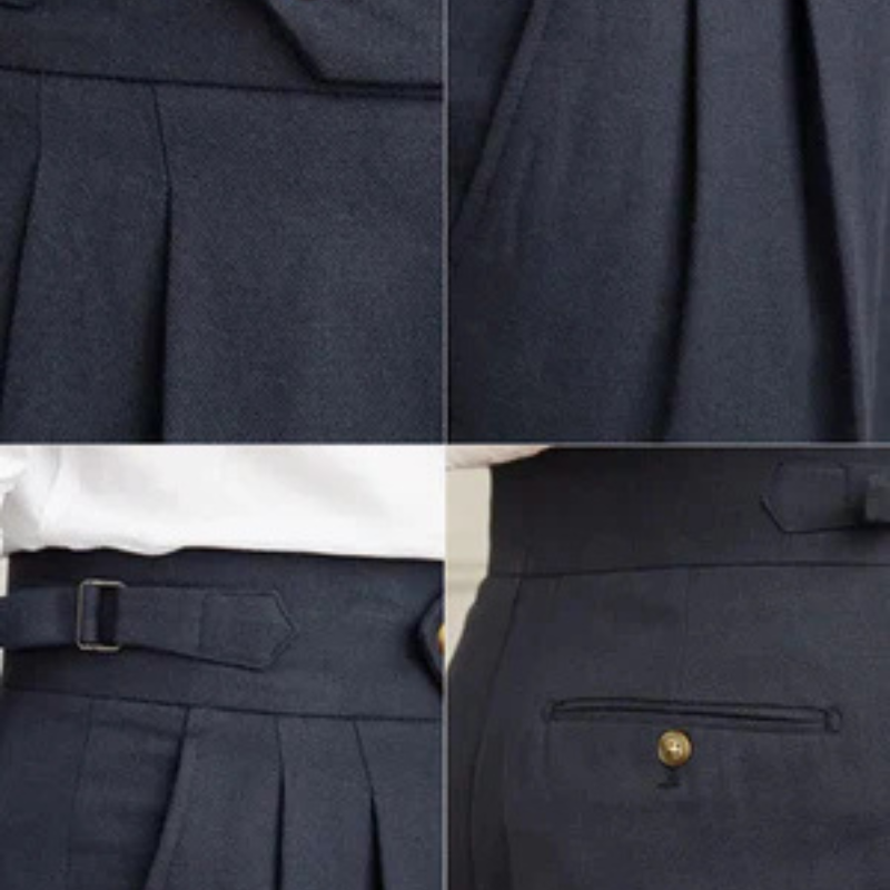 The Palermo Linen Pleated Trouser