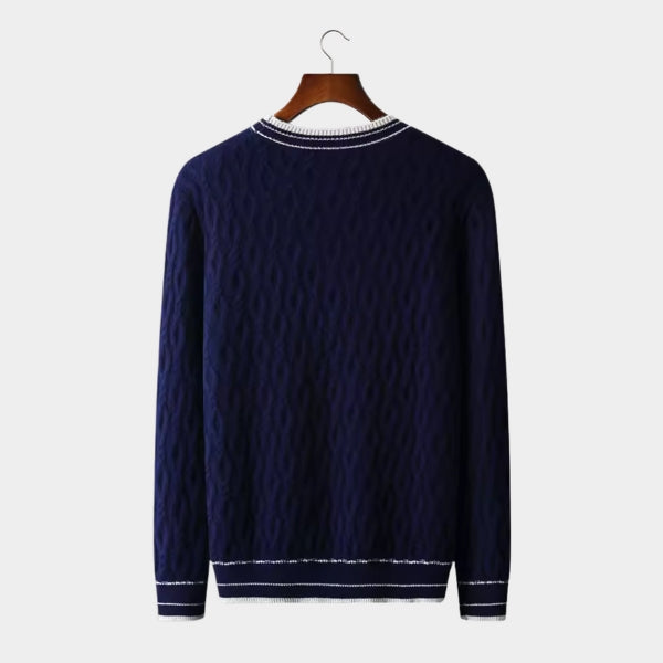 The Sorrento Merino Wool Cable Crew