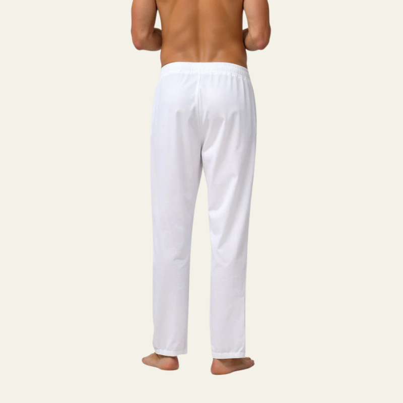 The Capri Cotton–Linen Drawstring Trouser