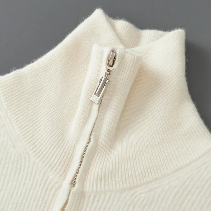 The Cap d’Antibes Cashmere Zip Vest