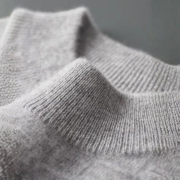 The Bergen Merino Wool Mock Neck Sweater