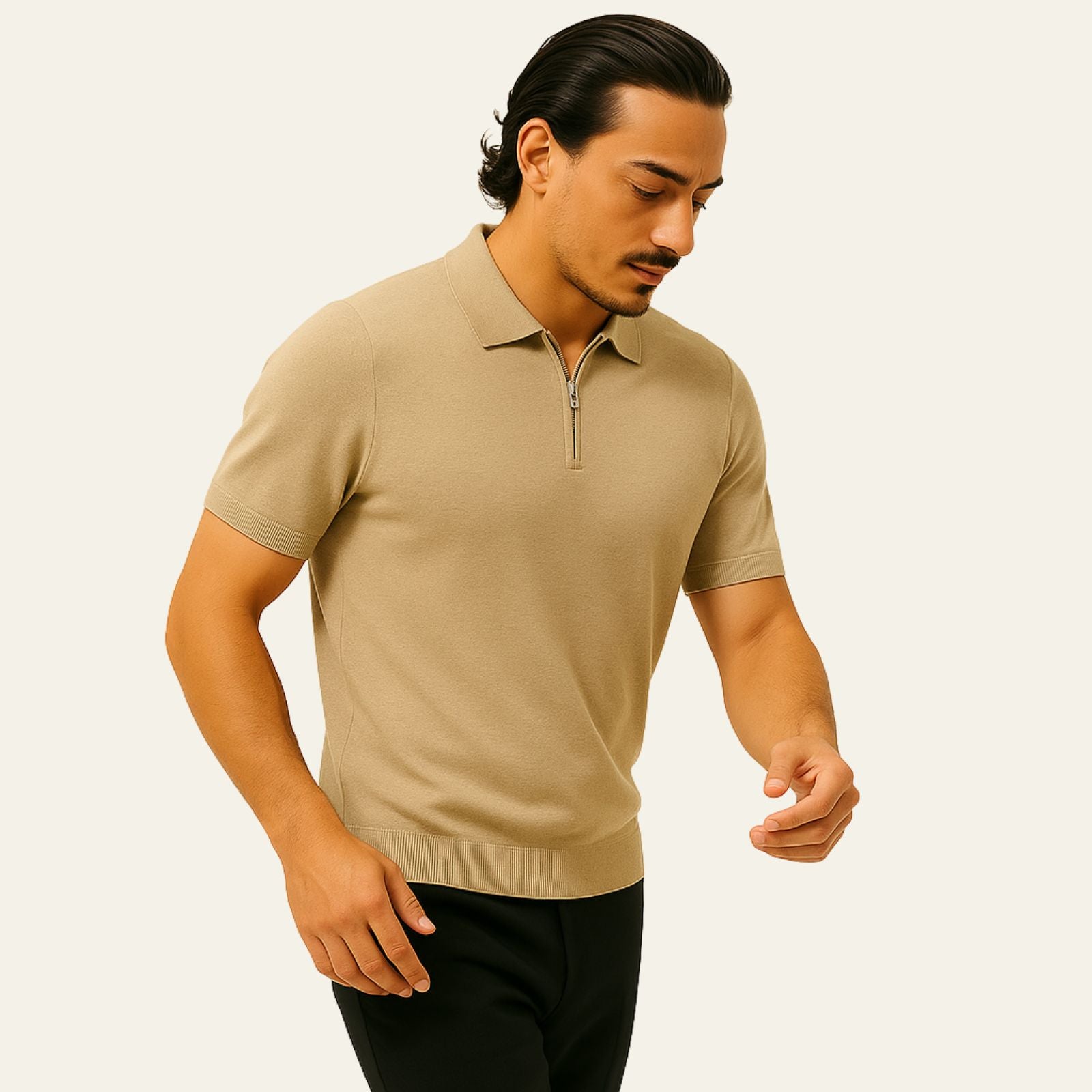 The Palermo Quarter-Zip Polo