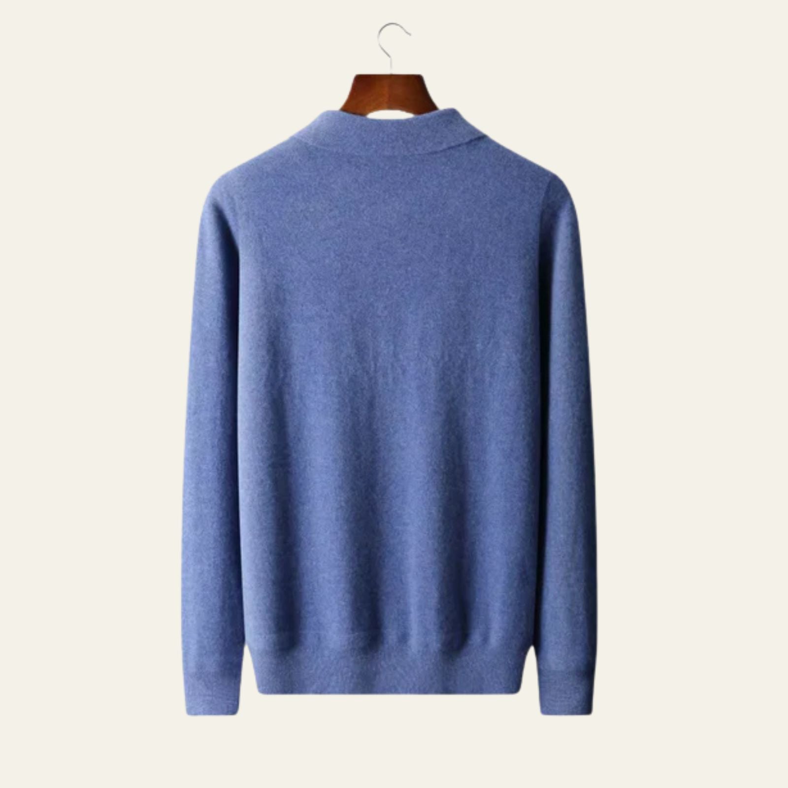 The Como Merino Wool Quarter Zip Polo