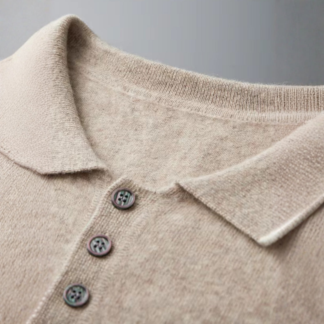 The Amalfi Cashmere Polo Sweater