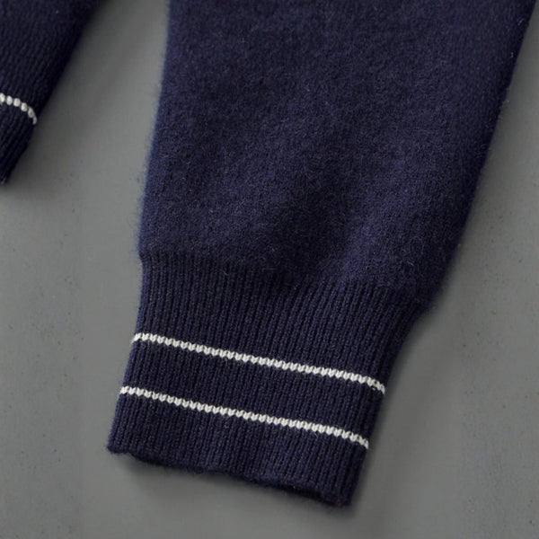 The Portofino Merino Wool Zip Cardigan