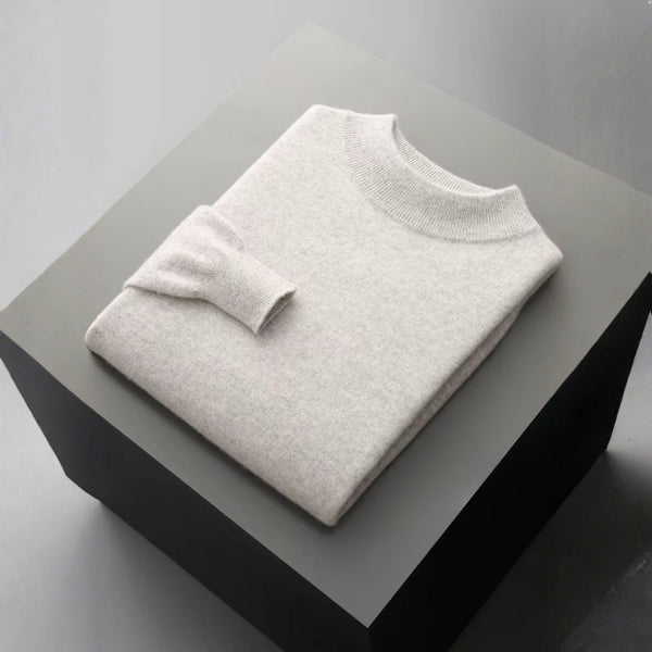 The Lausanne Merino Wool Mock Neck Sweater