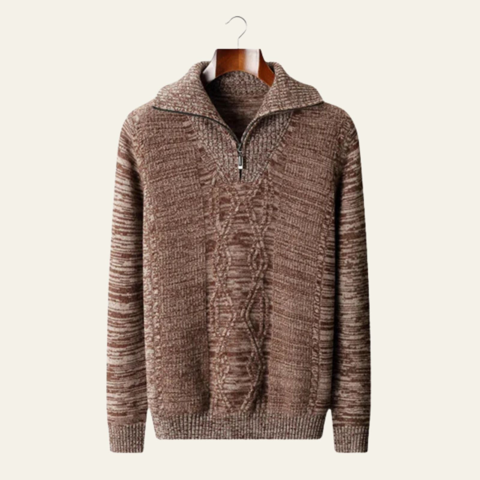 The St. Moritz Merino Wool Quarter Zip Sweater