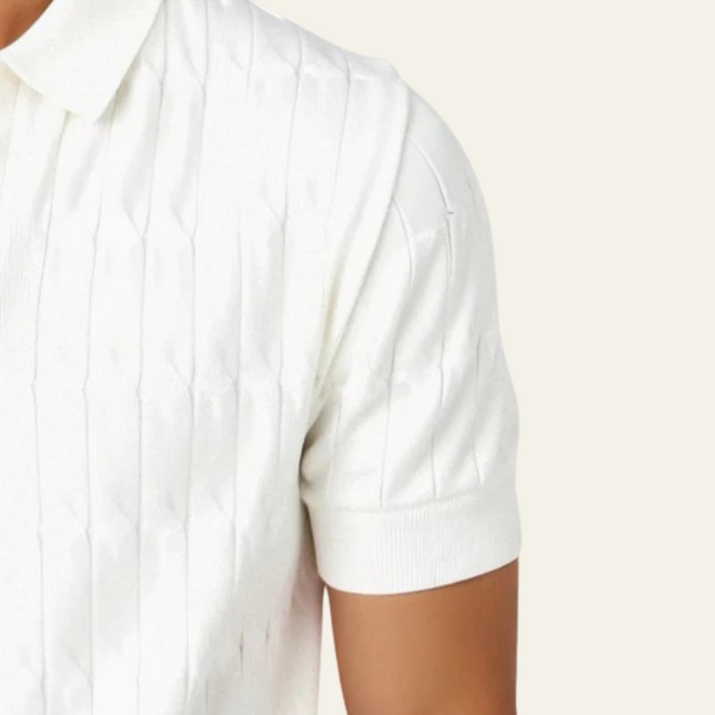 The Amalfi Textured Knit Polo
