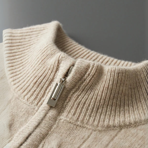 The Geneva Merino Wool Quarter Zip