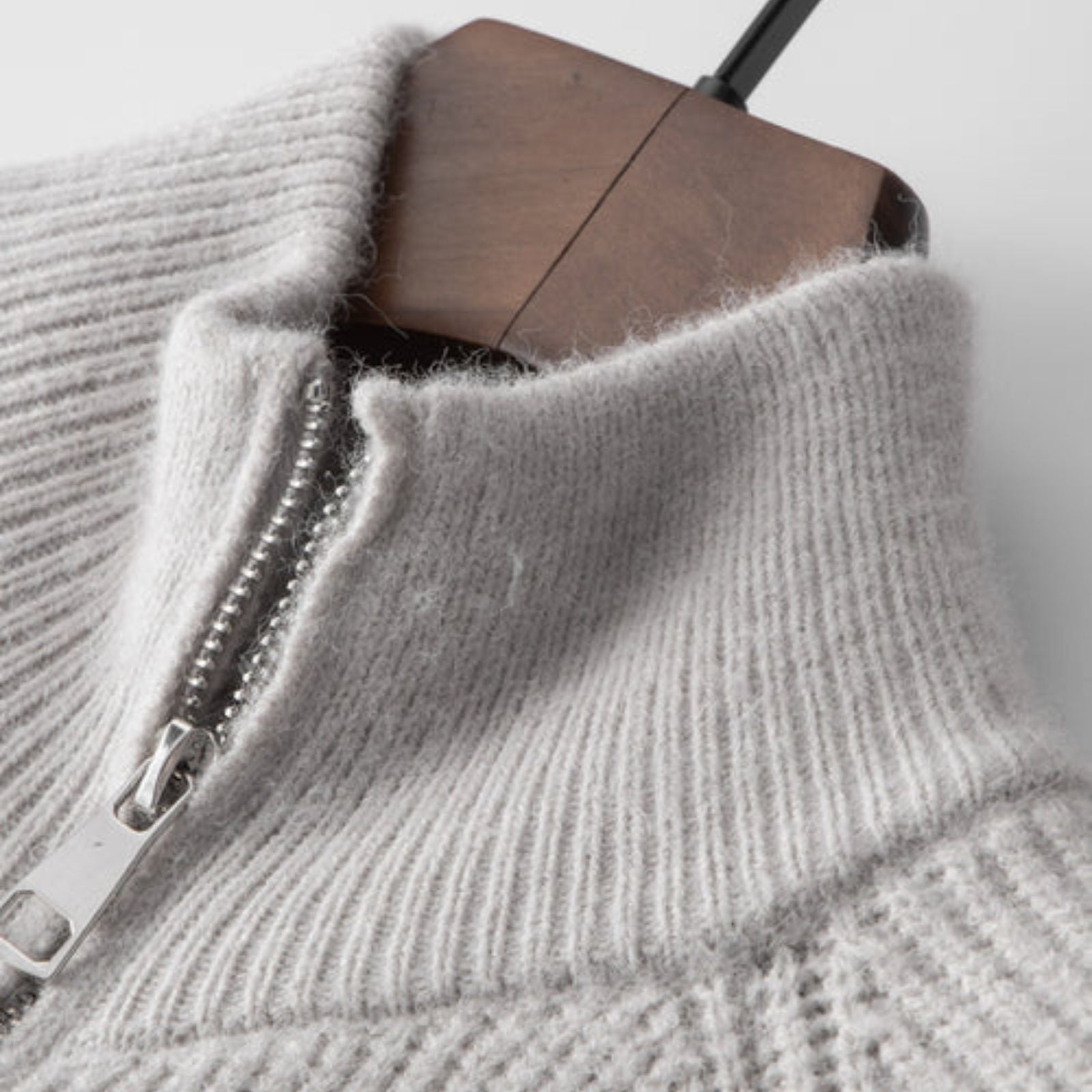 The Sorrento Wool Zipper Vest