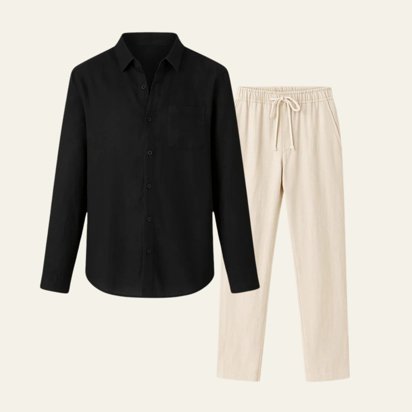 The Marrakech Linen Tailored Trousers Set