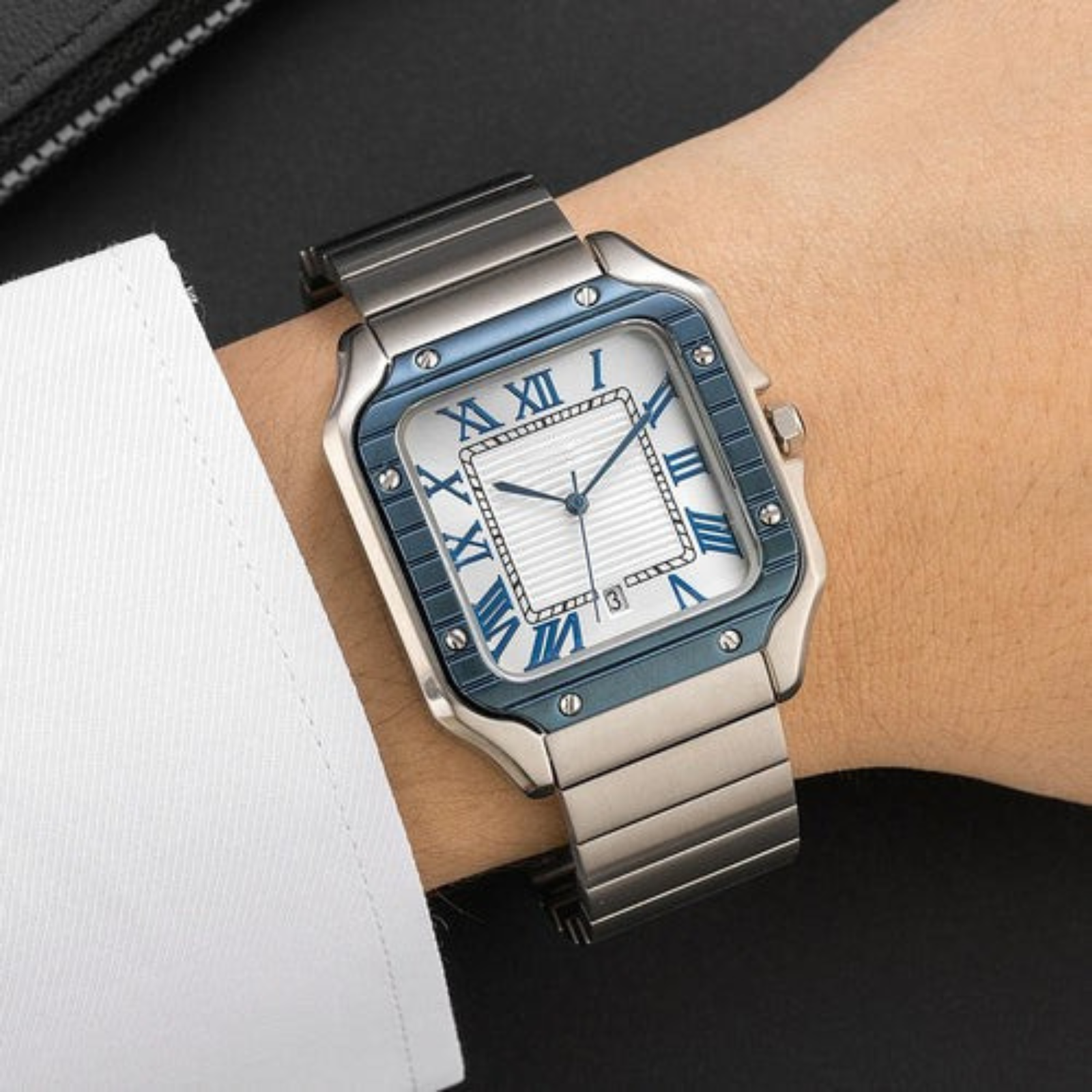 The Valencia Stainless Steel Square Watch