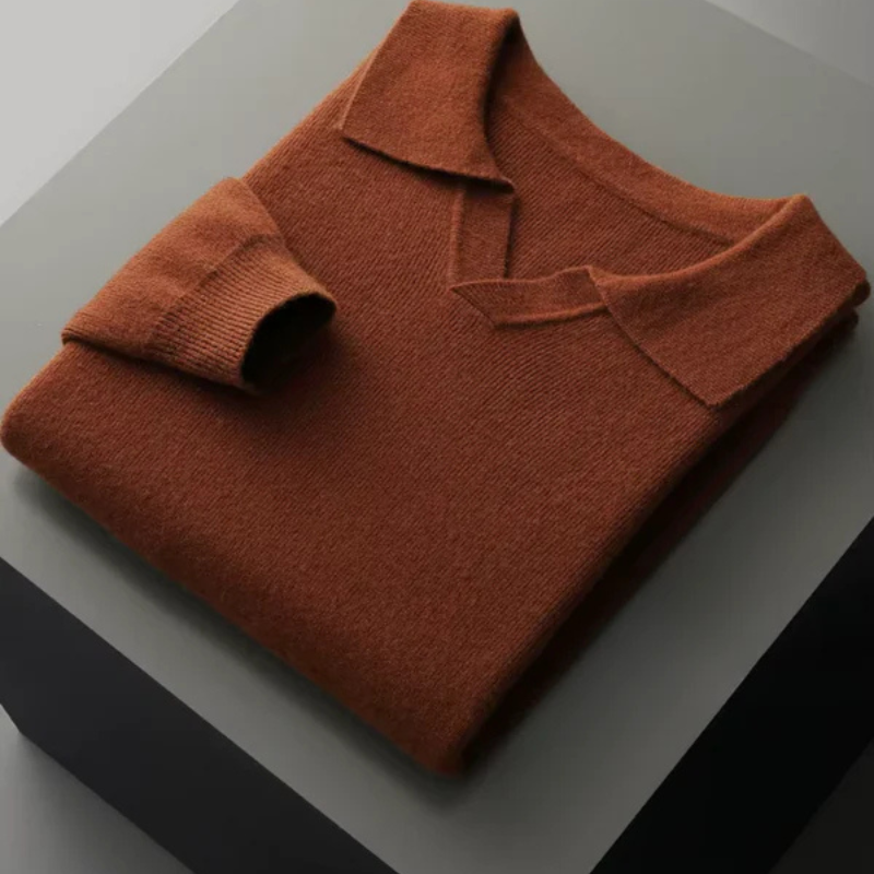 The Verona Merino Polo Sweater