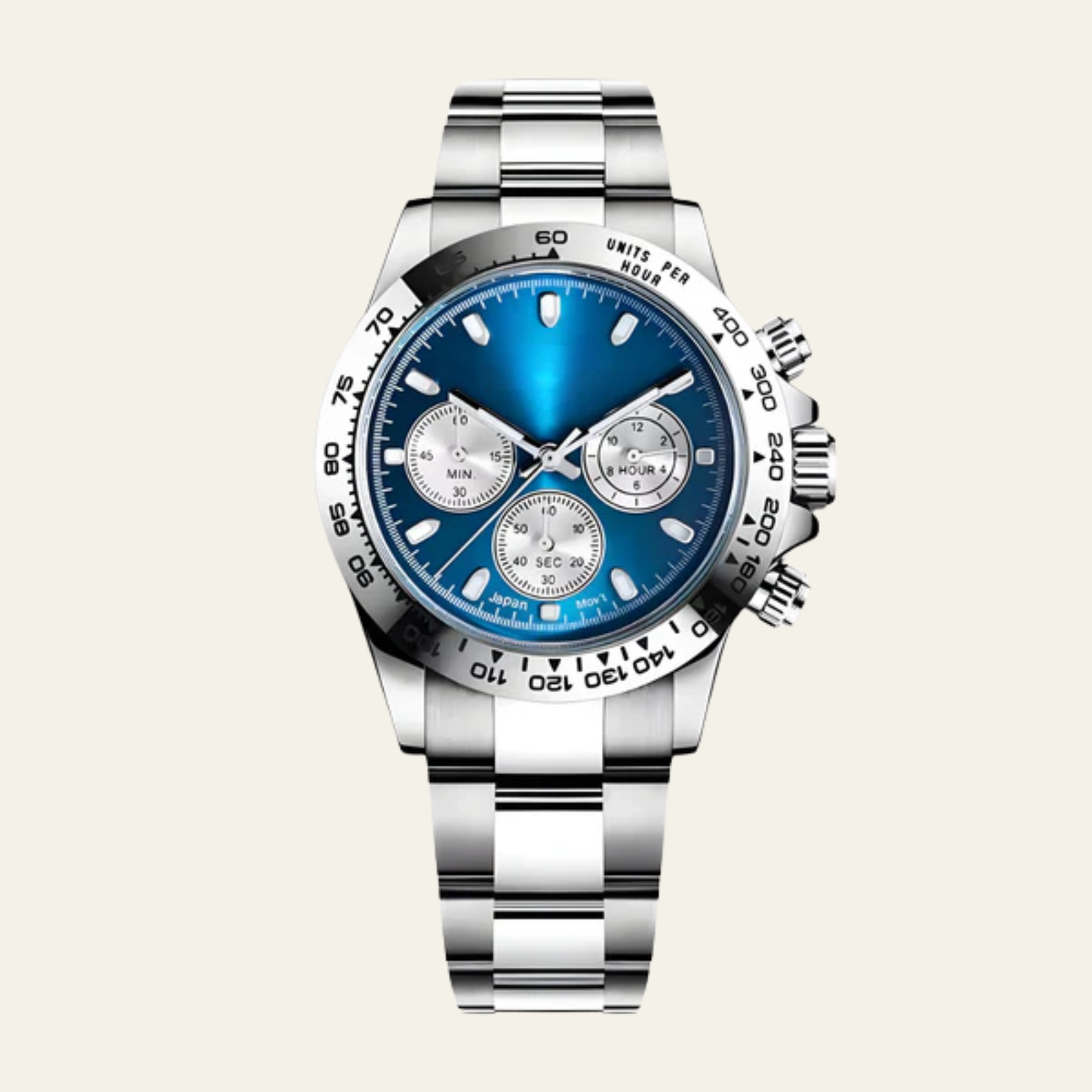 The Geneva Steel Chronograph Watch