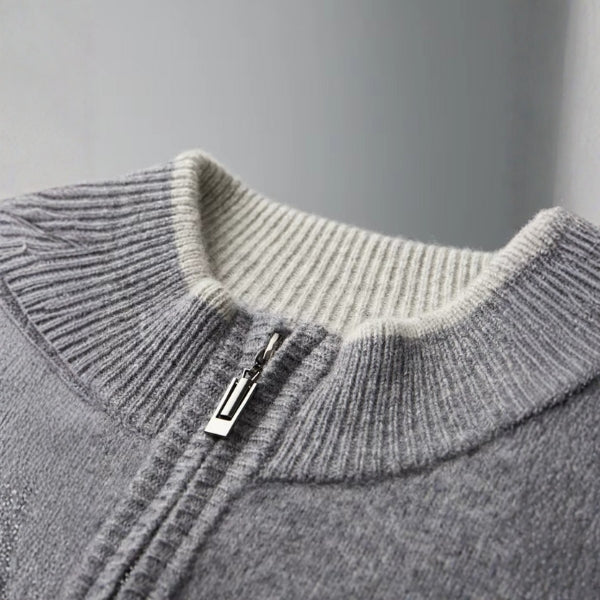The Oslo Cashmere Zip Knit