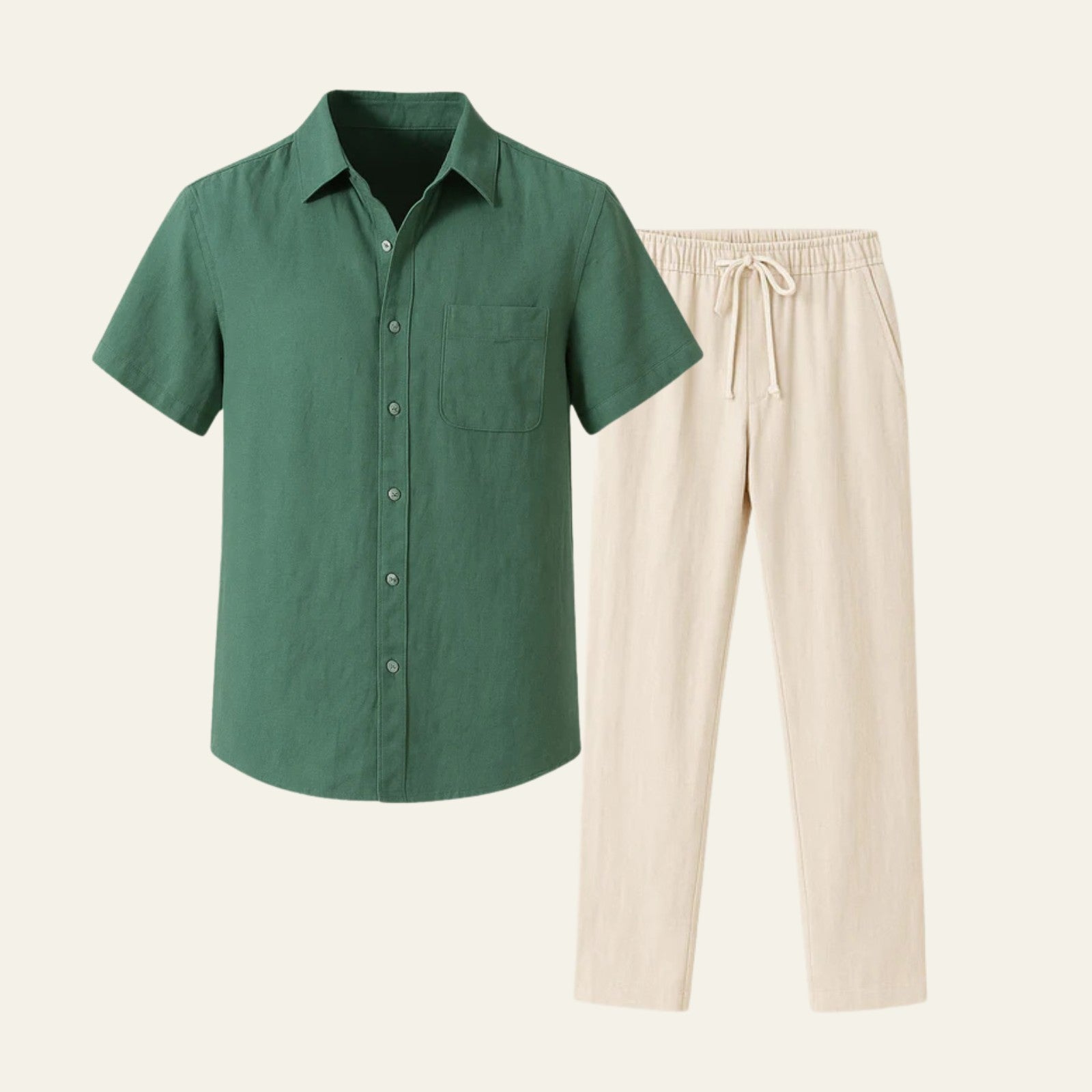 The Marais Linen Tailored Pantalon Ensemble