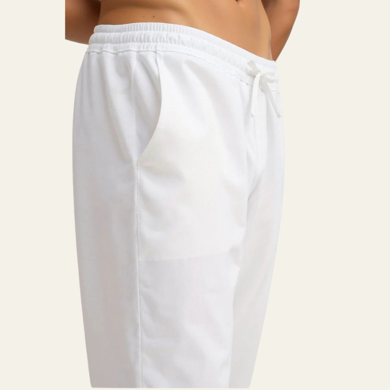 The Capri Cotton–Linen Drawstring Trouser