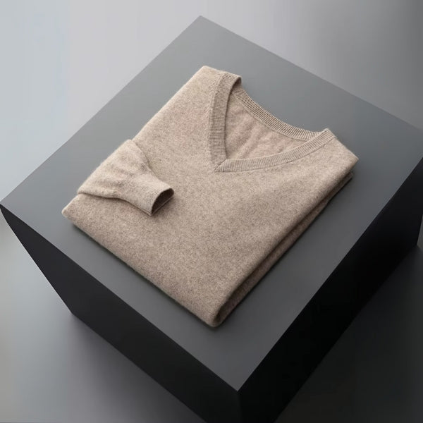 The Capri Fine Merino Wool V-Neck Sweater