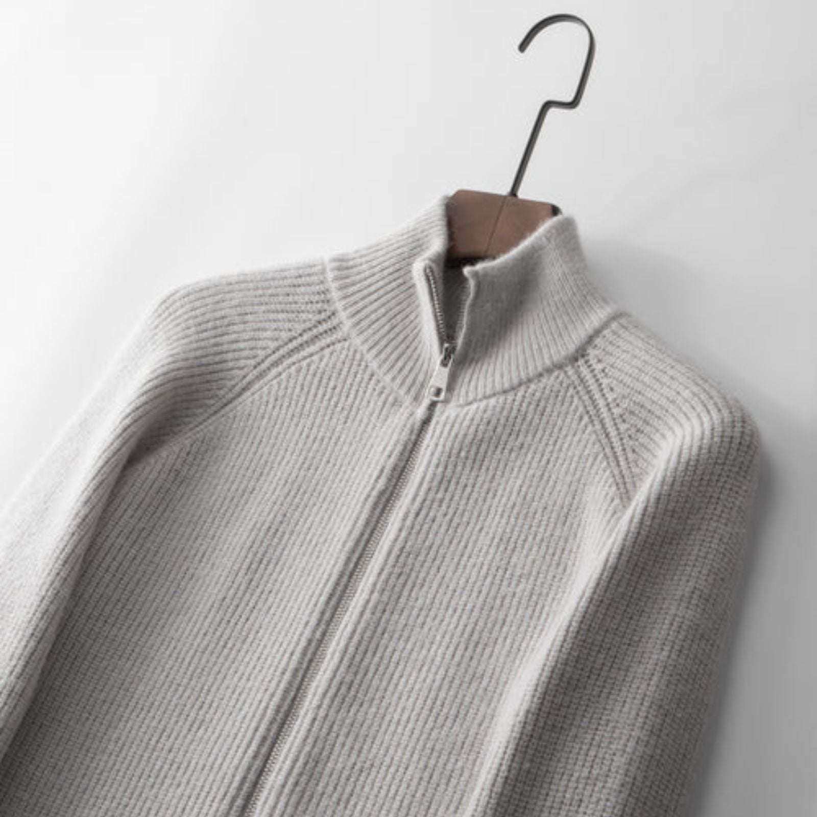 The Sorrento Wool Zipper Vest