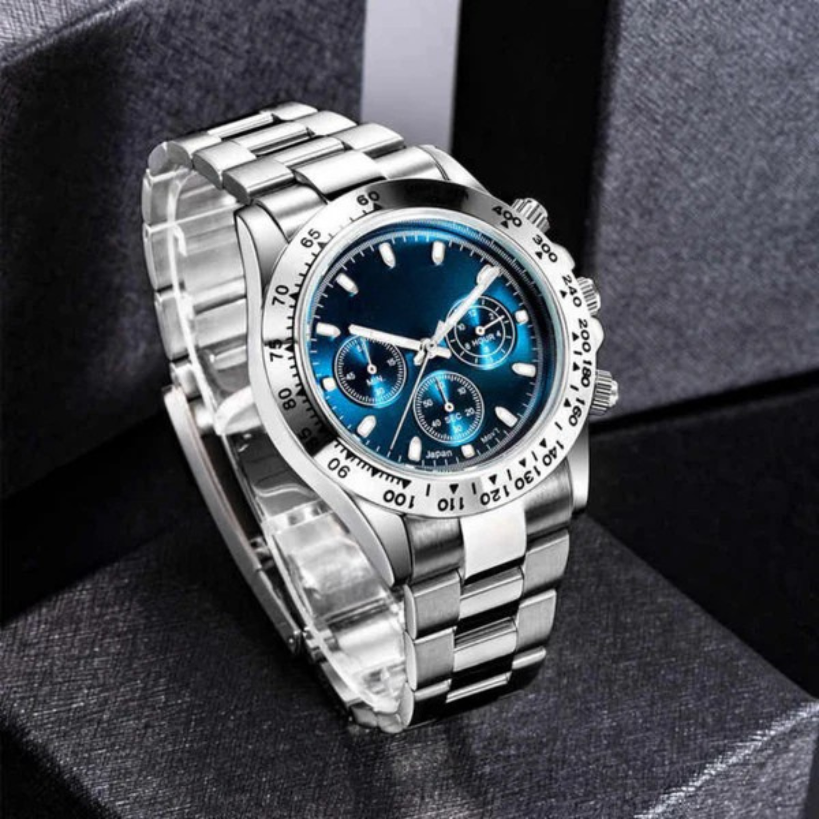 The Geneva Steel Chronograph Watch