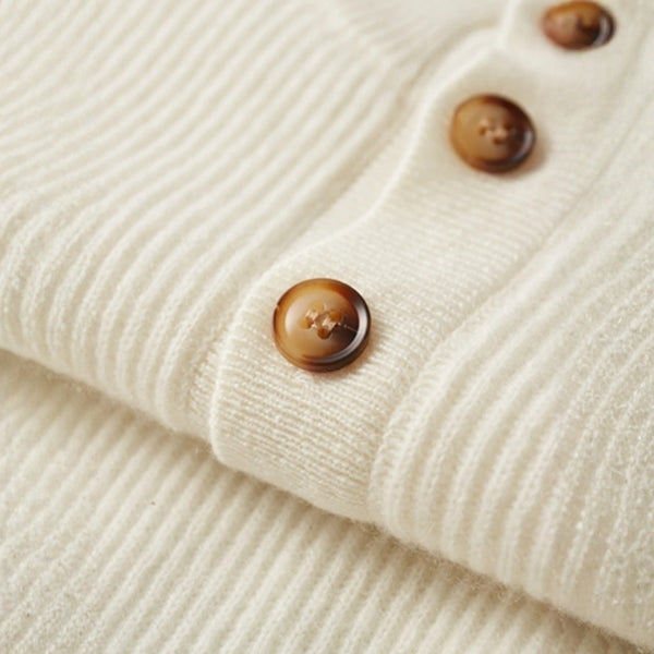 The Cortina Cashmere Button Knit