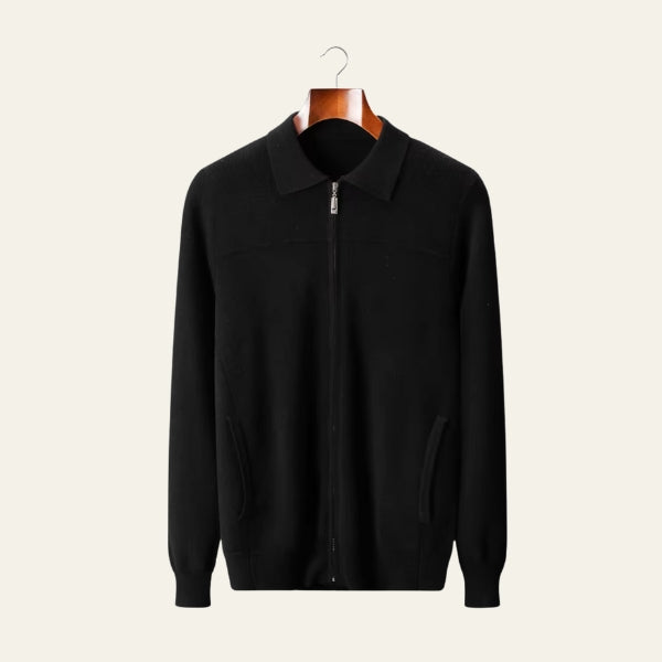 The Como Merino Wool Zip Knit