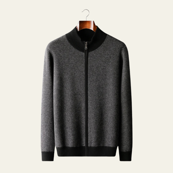 The Geneva Cashmere Zip Knit