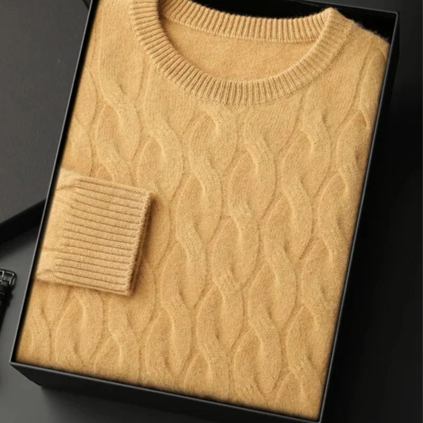 The St. Moritz Cashmere Cable Knit Sweater