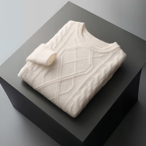 The Galway Merino Wool Cable Sweater