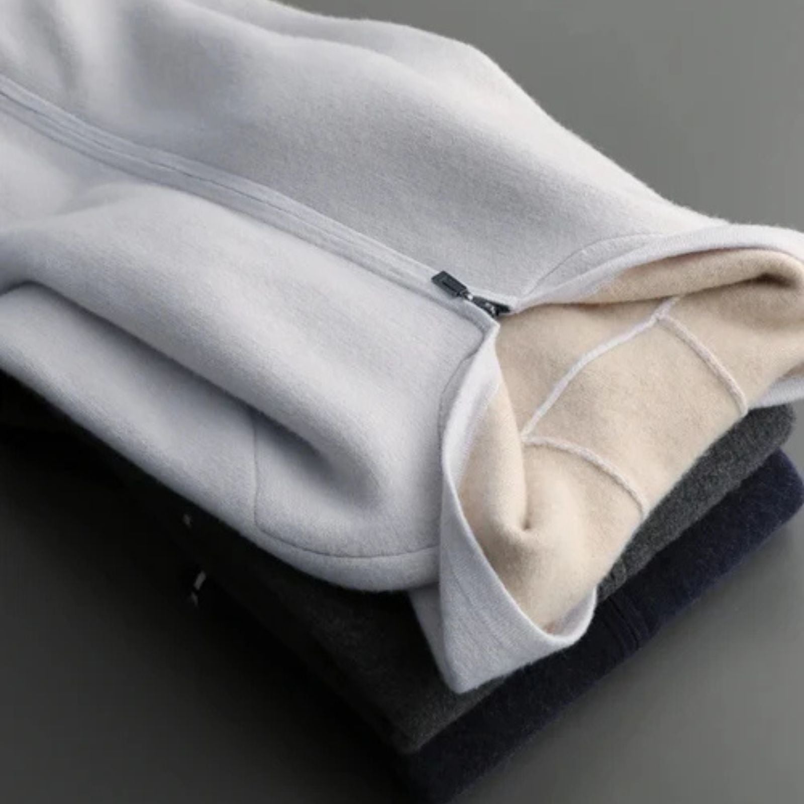 The Lucerne Cashmere Refined Zip Hoodie