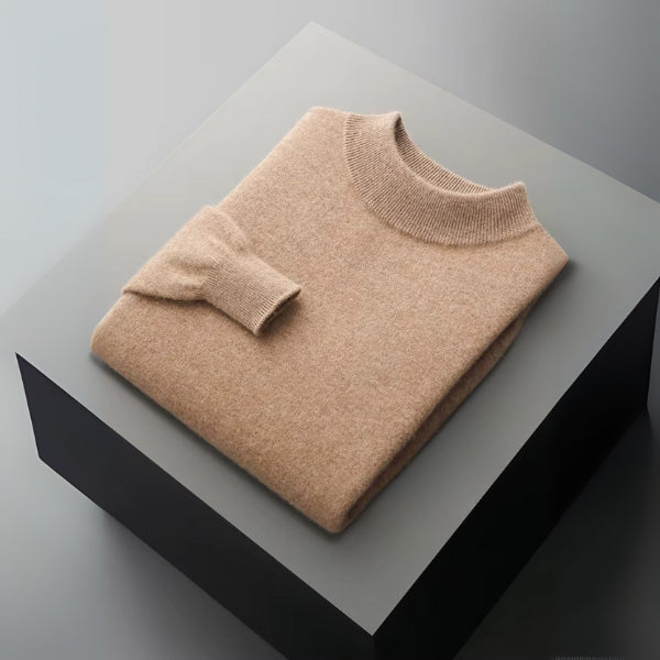 The Lausanne Merino Wool Mock Neck Sweater