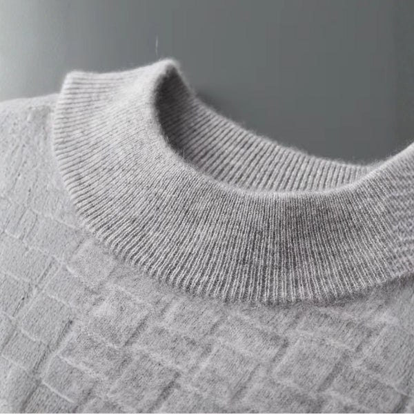 The Bergen Merino Wool Mock Neck Sweater