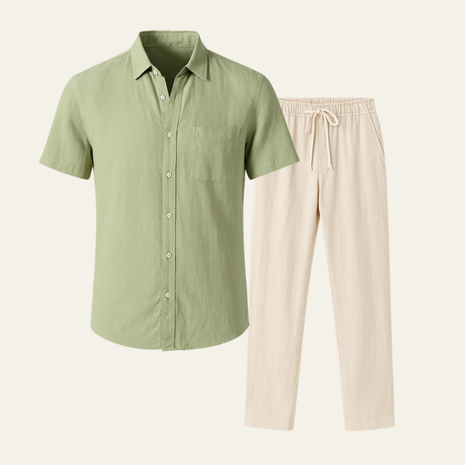 The Marais Linen Tailored Pantalon Ensemble