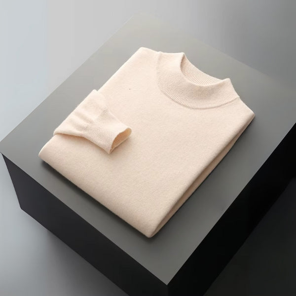 The Lausanne Merino Wool Mock Neck Sweater