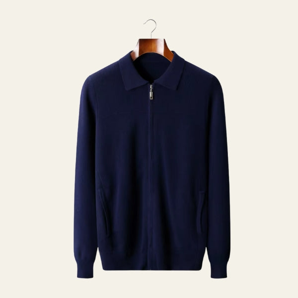 The Como Merino Wool Zip Knit